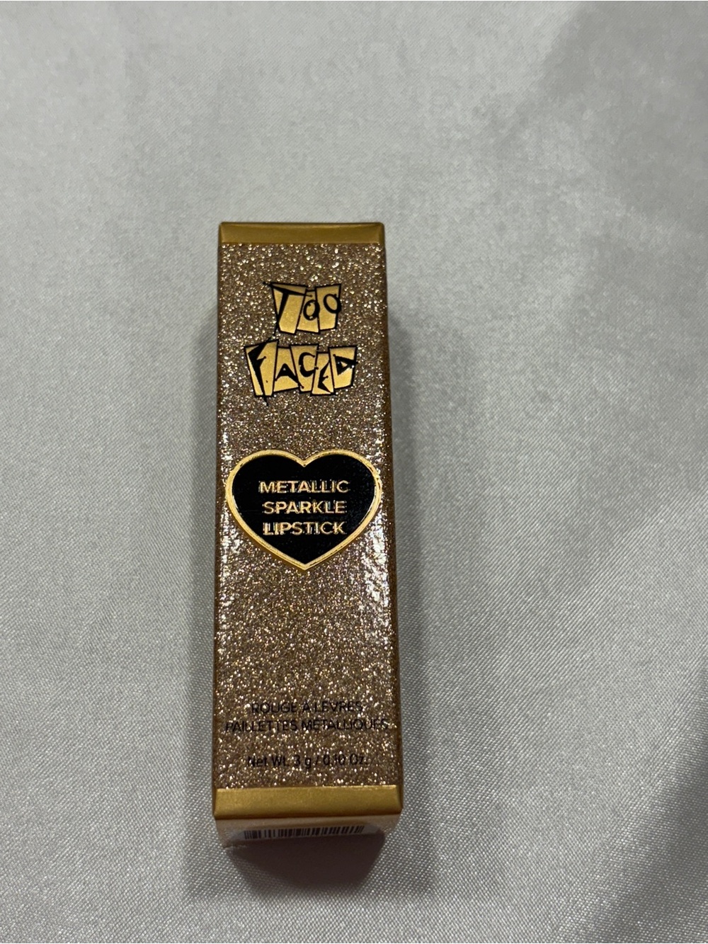 Too Faced Metallic Sparkle Lipstick Shade MISS THANG